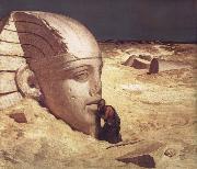 Elihu Vedder The Questioner of the Sphinx oil painting on canvas